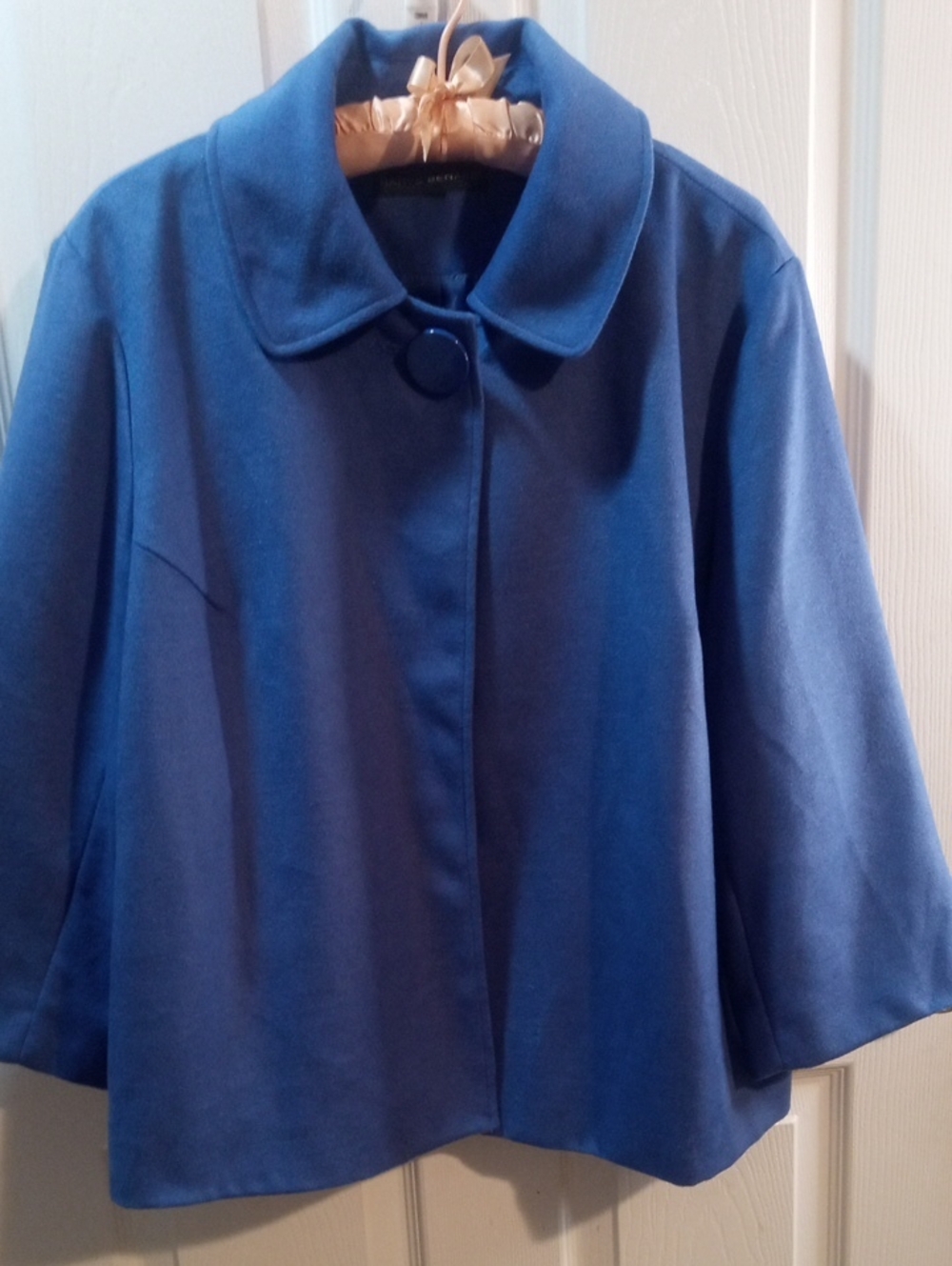 HARVE BENARD Royal Blue Short Swing Peacoat - Picture 1 of 8